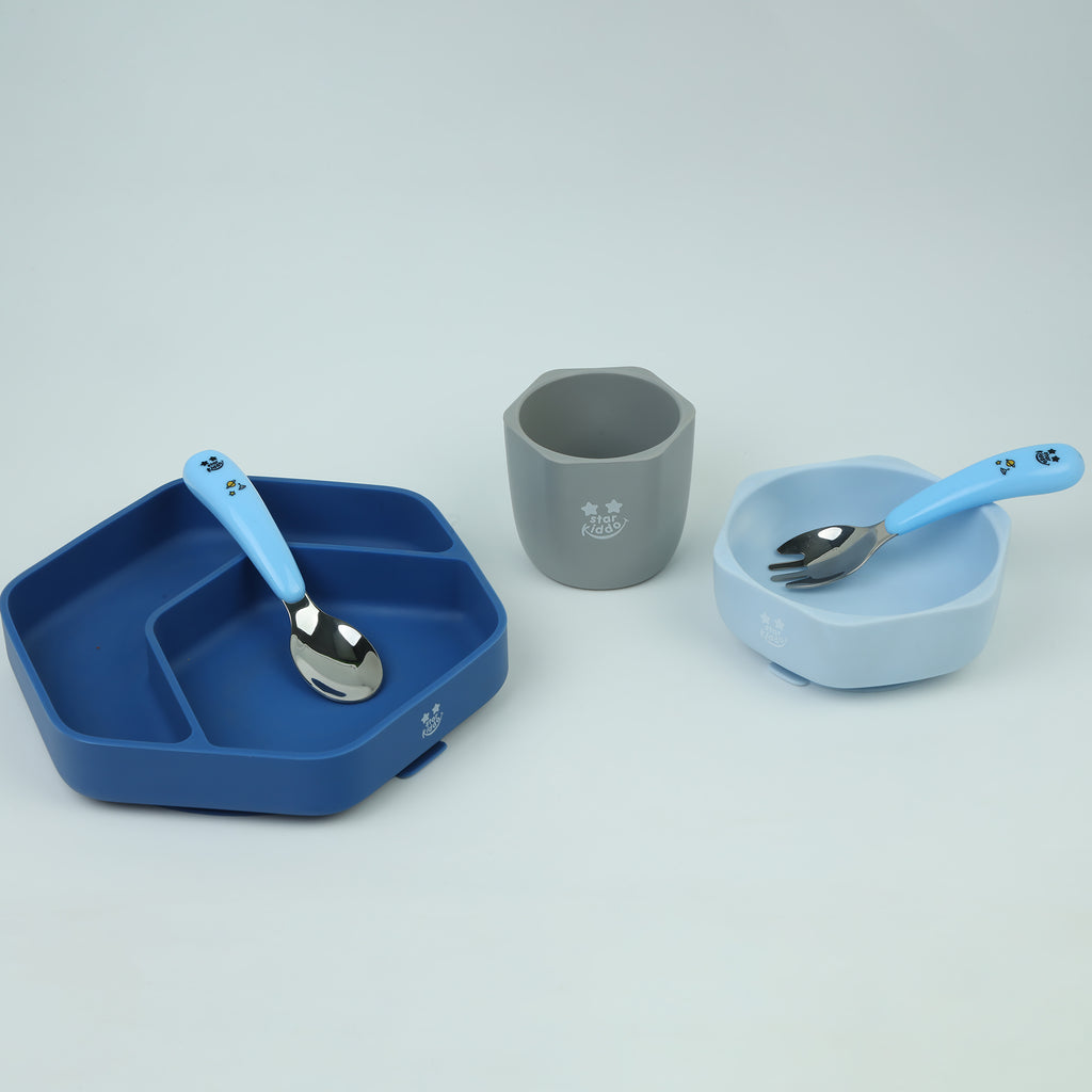 Infants Silicone Suction Utensils