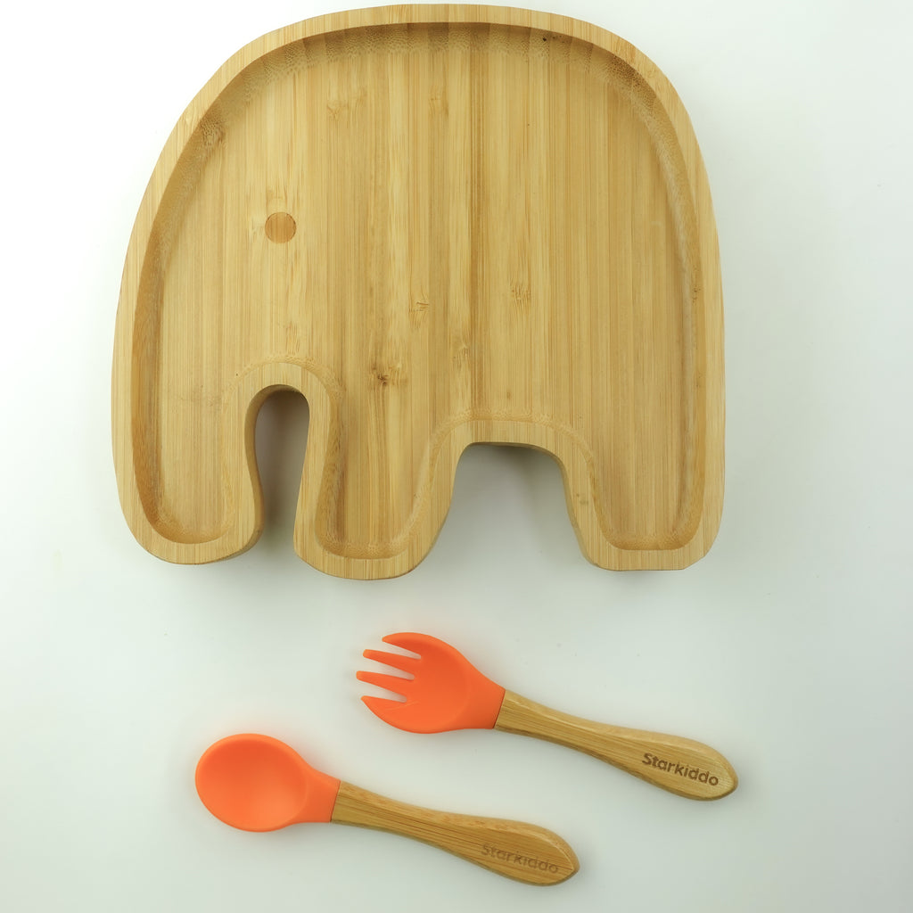 Jumbo Suction Pate with Fork and Spoon Sets