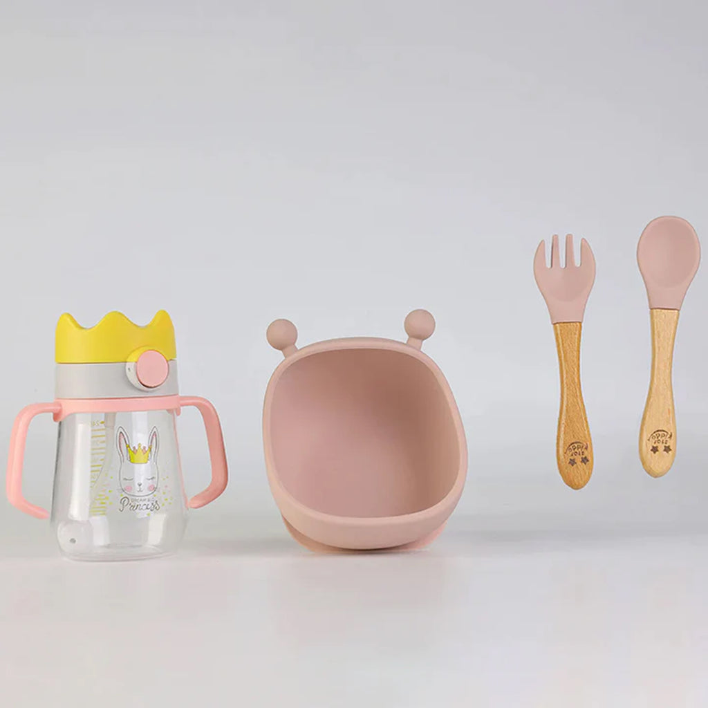 Suction Bowl and Spoon Set with Bottles for Babies