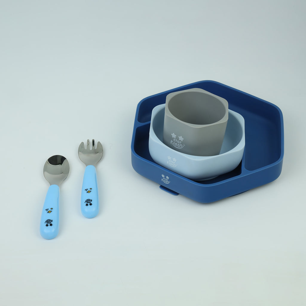 Silicone Plates, Bowls and Cups, Fork Spoon