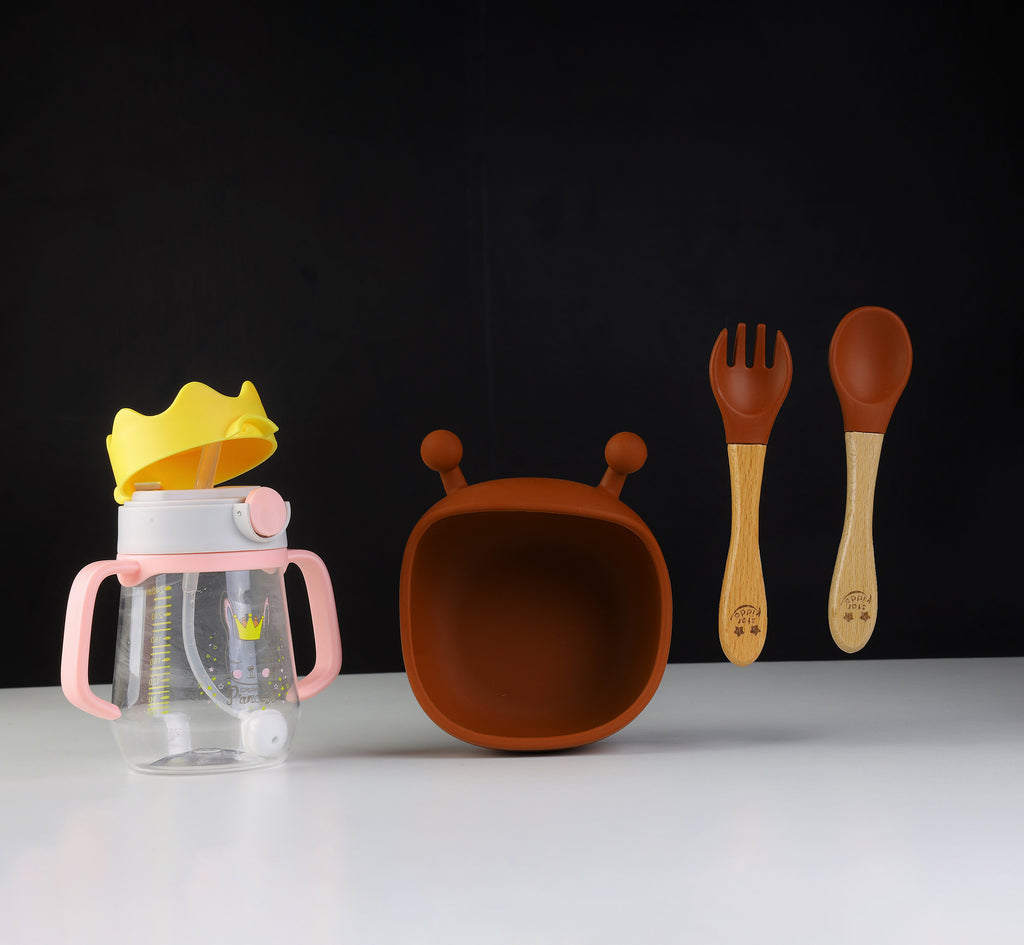 Best Silicone Suction Feeding Bowl & Spoon Sets with Sippy Cup