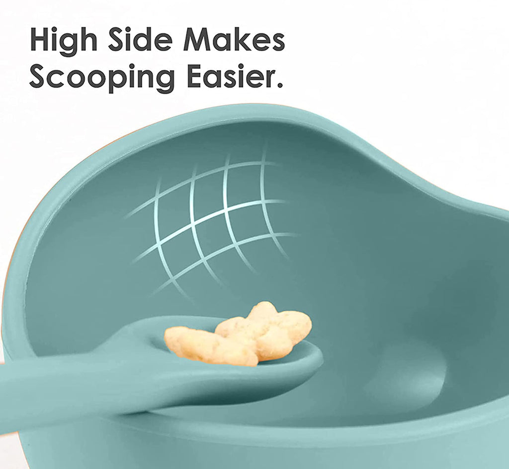 Silicone First Feeding Bowl and Spoon