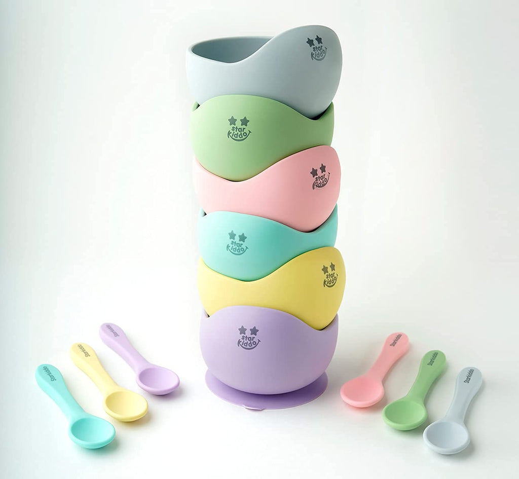 Silicone Suction Bowls and Spoons