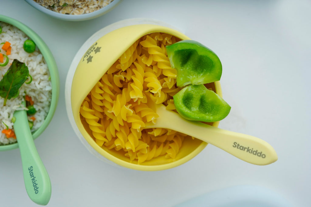Silicone Suction Bowls and Spoon